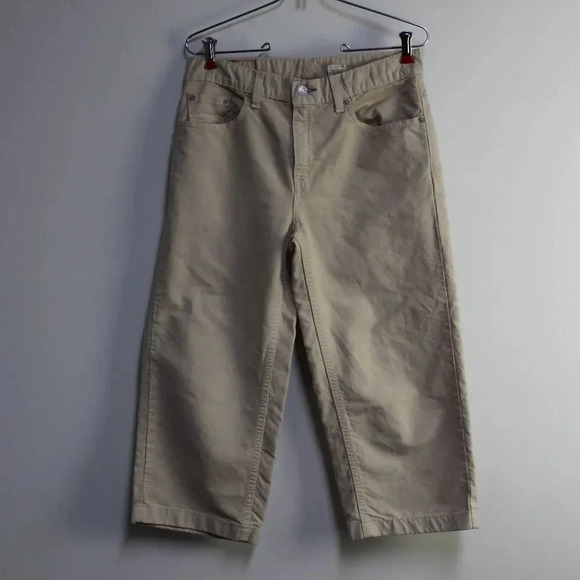 Levi's vintage 577loose fit kahki clam diggers size 8 - Picture 7 of 14